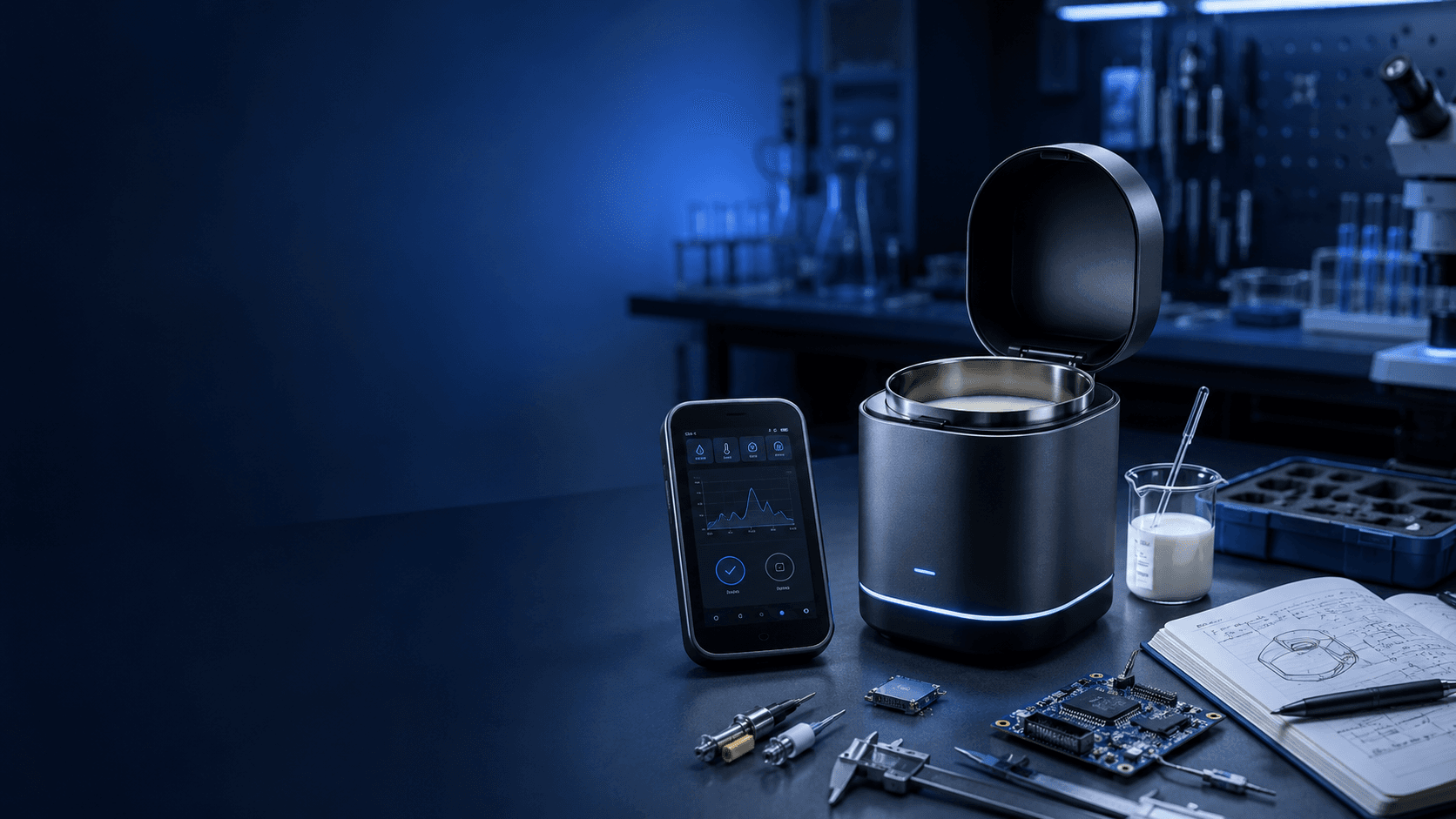 Smart Milk Testing Device Concept